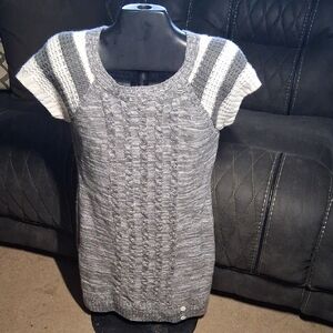 Girls Gray Sweater Dress